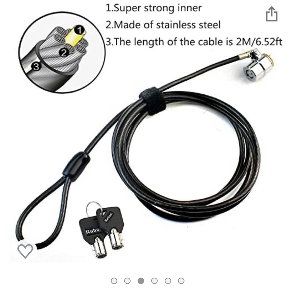 Computer/Tablet/Laptop lock - Picture 2 of 5